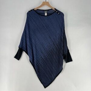 White House Black Market Navy Poncho